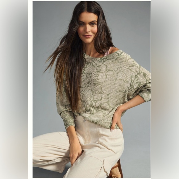 Anthropologie Sweaters - Bloomingprint Lightweight Printed Sweater - Size Large